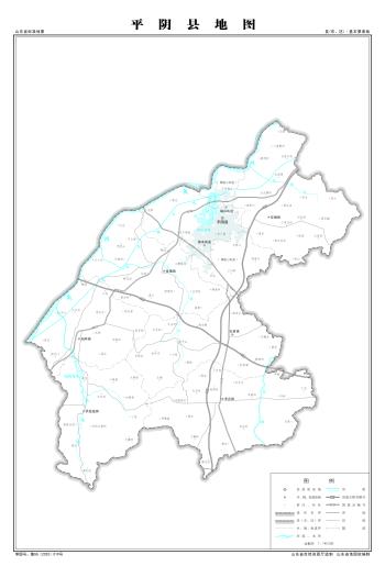 最全最新山东省各地级市下辖各区县（市）标准地图（基本要素版）  -图7