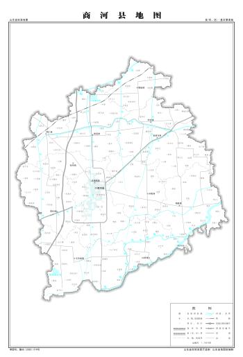 最全最新山东省各地级市下辖各区县（市）标准地图（基本要素版）  -图8