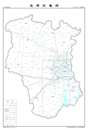 最全最新山东省各地级市下辖各区县（市）标准地图（基本要素版）  -图13