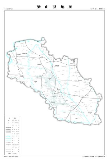 最全最新山东省各地级市下辖各区县（市）标准地图（基本要素版）  -图17