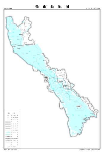 最全最新山东省各地级市下辖各区县（市）标准地图（基本要素版）  -图20