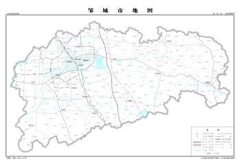 最全最新山东省各地级市下辖各区县（市）标准地图（基本要素版）  -图23