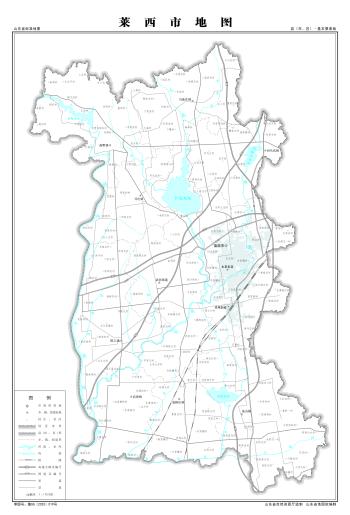 最全最新山东省各地级市下辖各区县（市）标准地图（基本要素版）  -图28