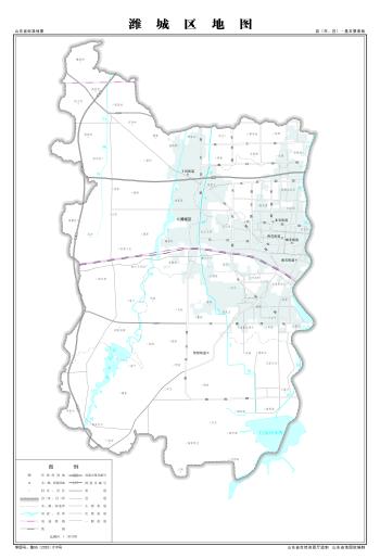 最全最新山东省各地级市下辖各区县（市）标准地图（基本要素版）  -图33