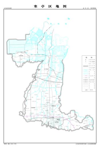 最全最新山东省各地级市下辖各区县（市）标准地图（基本要素版）  -图35