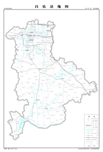 最全最新山东省各地级市下辖各区县（市）标准地图（基本要素版）  -图38