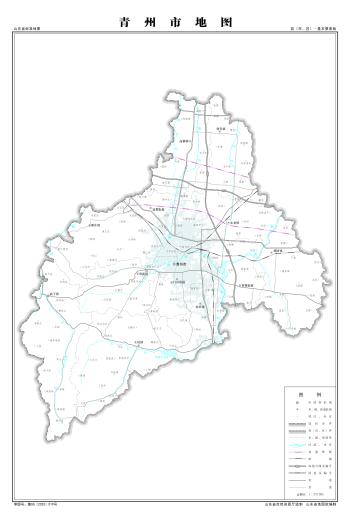 最全最新山东省各地级市下辖各区县（市）标准地图（基本要素版）  -图42