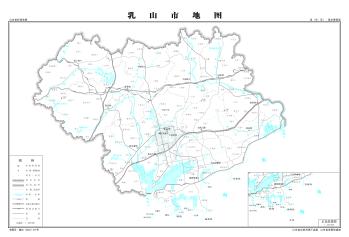 最全最新山东省各地级市下辖各区县（市）标准地图（基本要素版）  -图58