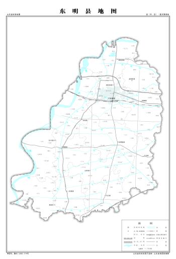 最全最新山东省各地级市下辖各区县（市）标准地图（基本要素版）  -图64