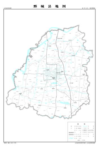 最全最新山东省各地级市下辖各区县（市）标准地图（基本要素版）  -图66