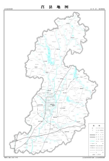 最全最新山东省各地级市下辖各区县（市）标准地图（基本要素版）  -图70