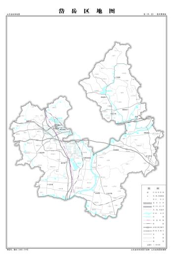 最全最新山东省各地级市下辖各区县（市）标准地图（基本要素版）  -图73