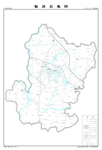 最全最新山东省各地级市下辖各区县（市）标准地图（基本要素版）  -图84