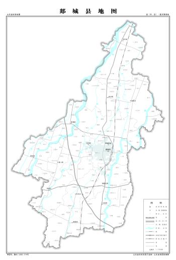 最全最新山东省各地级市下辖各区县（市）标准地图（基本要素版）  -图88