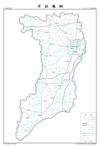 最全最新山东省各地级市下辖各区县（市）标准地图（基本要素版）  -图96