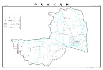 最全最新山东省各地级市下辖各区县（市）标准地图（基本要素版）  -图108