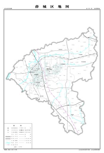 最全最新山东省各地级市下辖各区县（市）标准地图（基本要素版）  -图109