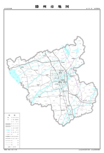 最全最新山东省各地级市下辖各区县（市）标准地图（基本要素版）  -图111