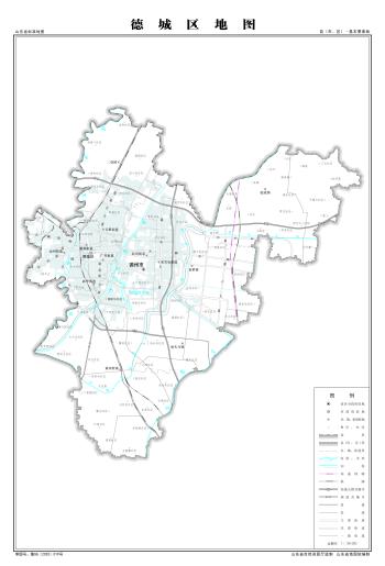 最全最新山东省各地级市下辖各区县（市）标准地图（基本要素版）  -图112