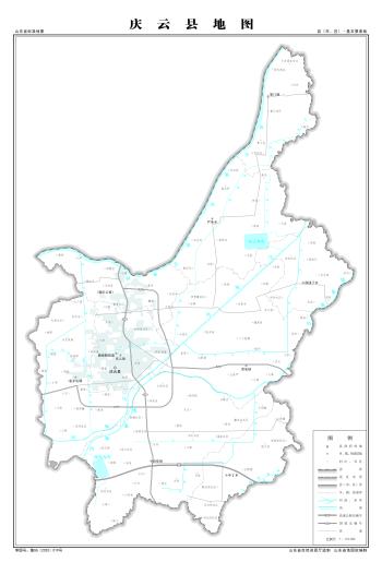 最全最新山东省各地级市下辖各区县（市）标准地图（基本要素版）  -图119