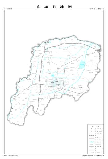 最全最新山东省各地级市下辖各区县（市）标准地图（基本要素版）  -图120