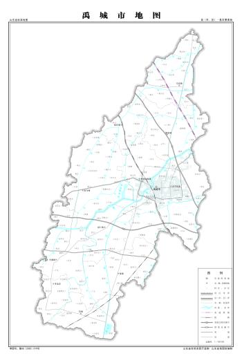 最全最新山东省各地级市下辖各区县（市）标准地图（基本要素版）  -图122